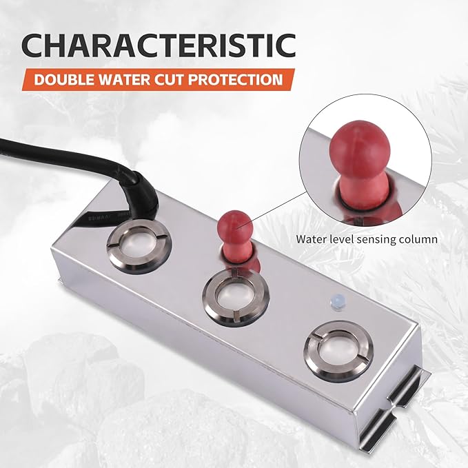 3 Head Mist Maker Ultrasonic Mist Fogger Air Humidifier Water Fountain Fog Maker Machine Stainless Steel Fogger, Silver - Image 5