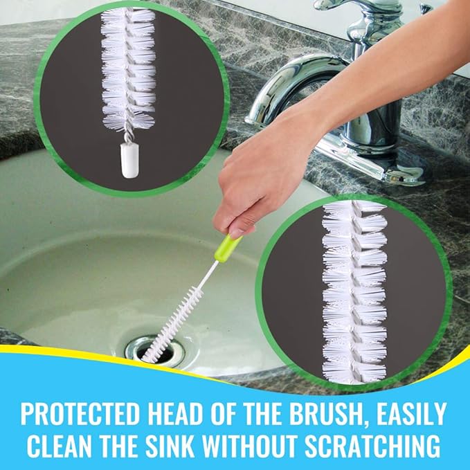 Bottle Cleaning Brush Set - Long Handle Bottle Cleaner for Washing Narrow Neck Beer Bottles, Sports Water Bottles with Straw Brush, Kettle Spout/Lid Cleaner Brushes - Image 7