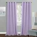 MYSKY HOME Lilac Blackout Curtains for Living Room, 95 Inch Long Grommet Room Darkening Curtain for Bedroom, Amazing Triple Weave Thermal Insulated Curtain, 1 Curtain Panel, 52 x 95 Inch, Lilac by MYSKYHOME