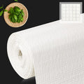 Shelf Liner for Kitchen Cabinets 24" x 120" Non-Adhesive Non-Slip Drawer Liners for Dresser, Waterproof Washable Paper, Durable Protector Mat for Pantry Shelves Cupboards, White by MIAONET
