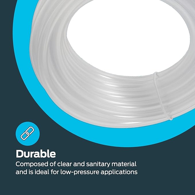Eastman 1/4 Inch ID (3/8 Inch OD) PVC Clear Vinyl Tubing, 20 Foot Length, 98563 - Image 6