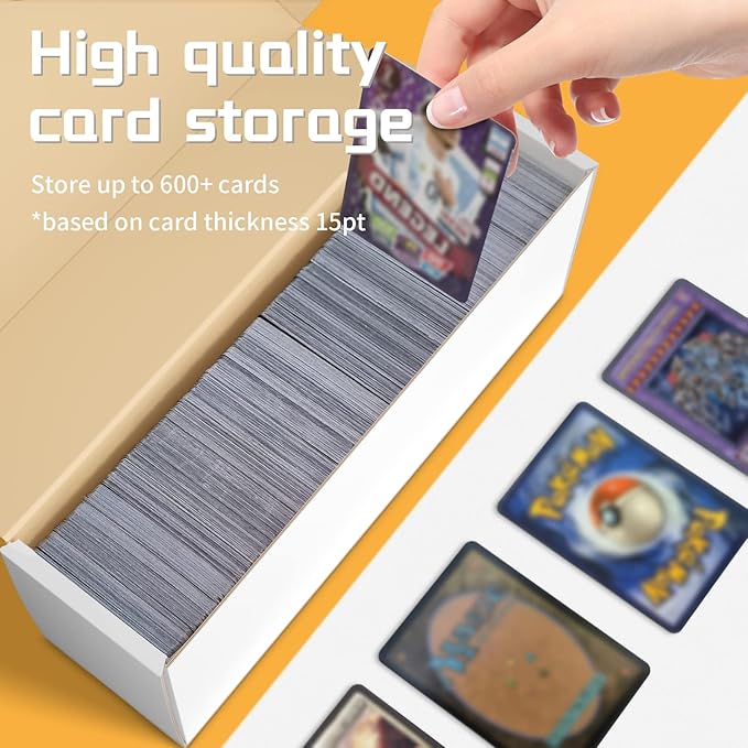Trading Card Storage Box,Sports Card Storage Boxes, 6-Pack Cardboard Card Box for TCG/Magic/Mtg Basketball Cards, Collectible Trading Cards - Image 3
