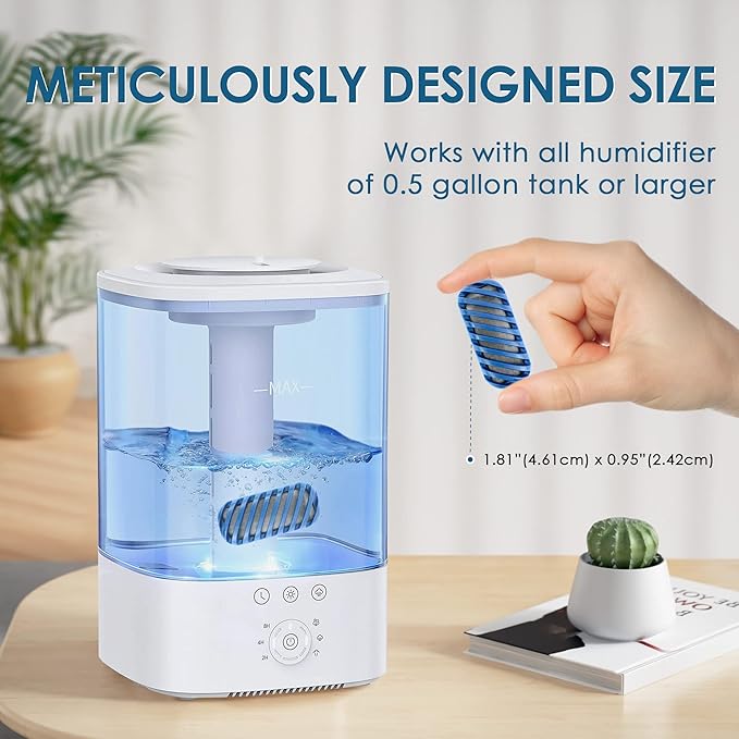 20X Humidifier Demineralization Cartridge Compatible with Most Humidifiers Replacement for Ultrasonic Humidifier Tank Cleaner Fish | Prevents Hard Water Build-Up | Eliminate White Dust - Image 5