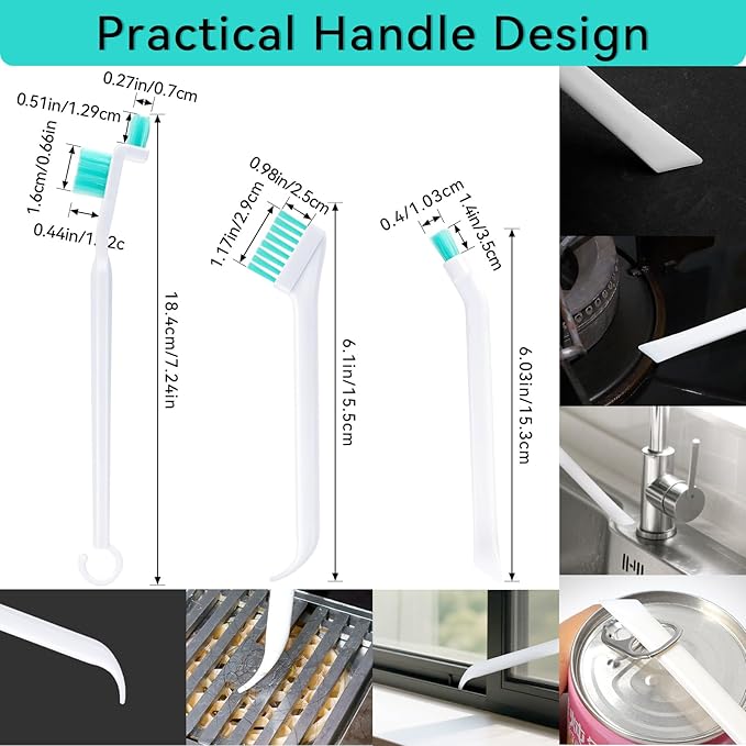 Ice Maker Cleaning Brush Set, Small Cleaning Brushes for Narrow Crevices and Long Pipes, 8 Pcs Tight Places Cleaning Brush and 2 Pcs Tube Brush - Image 6