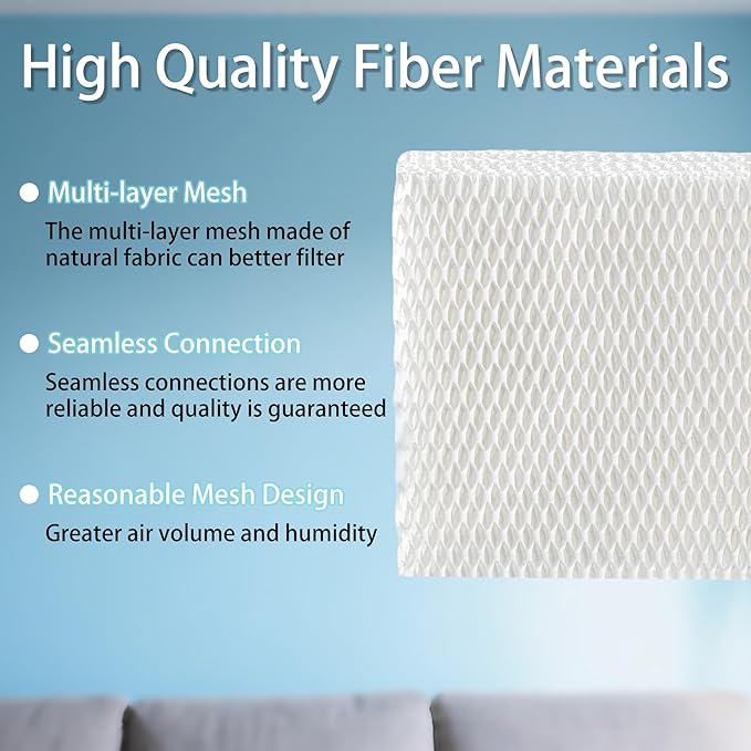 6 Pack MD1-0034 Replacement Humidifier Wick Filters | Compatible with Vornado Evaporative Models Evap2, Evap40, EV100, EV200, EVDC300, EVDC500, EVDC505 Tornado Humidifiers | Parts # MD10034 Filter - Image 3