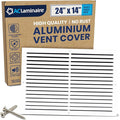 24x14 Inch (Duct Opening) Air Return Vent Cover Decorative – Premium Aluminum AC Vent Cover for Ceiling & Wall, Rustproof Grille, Ideal for Home HVAC Grille, Durable & Easy to Install by ACLAMINAIRE by LAMINAIRE