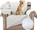H.VERSAILTEX 100% Waterproof Sofa Slipcover Washable Armchair Cover Non-Slip Furniture Protector for Living Room Couch Cover for Pets Chair Cover with Puppy Paw Silicone Backing (Armchair, Off White) by HVERSAILTEX