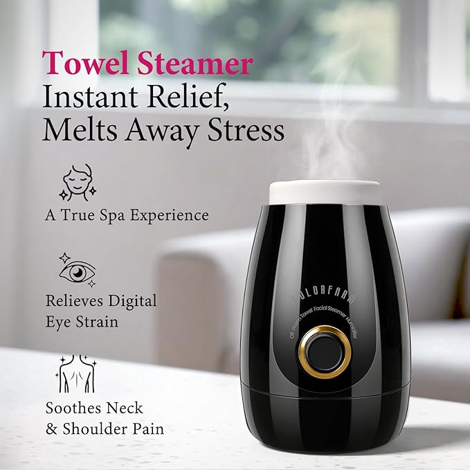 Colorfarm Facial Steamer Nano Ionic: Face Steamer Deep Cleaning Unclogs Pores - Humidifier Hot Mist Home Sauna Spa for Women Men Sinuses Moisturizing - Image 8