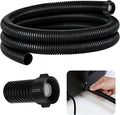 Dehumidifier Drain Hose 3/4 Inches FHT Connection with Rust-Resistant PE Connectors Cuttable Drainage Pipe Replacement Hose for Most Brand of Dehumidifiers, 5 Feet Black by Unknown