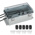 Joinfworld 9x5x4.3 Outdoor Extension Cord Cover for Outside Waterproof Outdoor Electrical Box Outlet Plug Cover Cord Protector Plastic Connection Box for Power Strip Lights Pump Controllers by Joinfworld