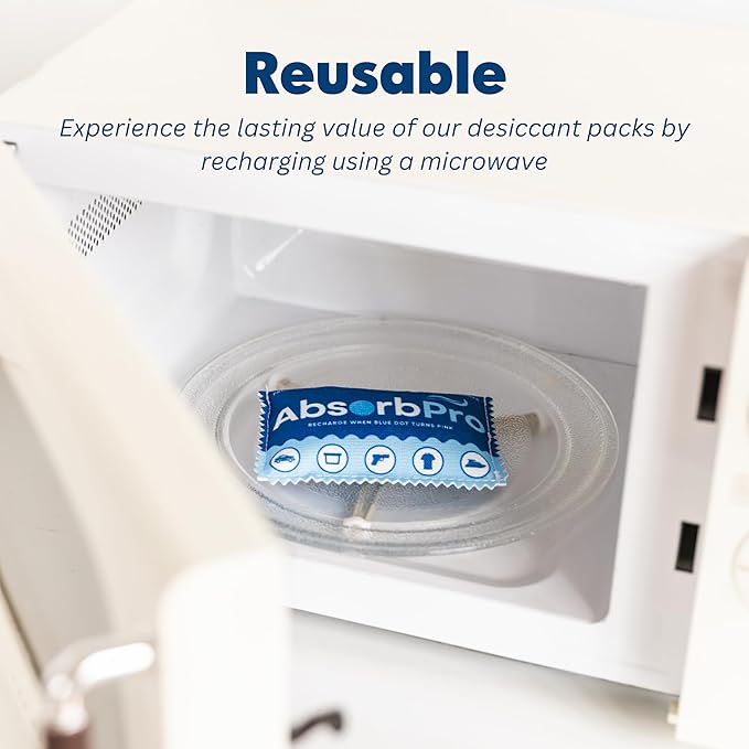 Rechargeable Dehumidifier Bag 1-Pack - 100g Reusable Moisture Absorbers - Silica Gel Packets for Bins, Totes, Gun Safe, Food Storage, Clothes, Cars, and Boats - Image 3