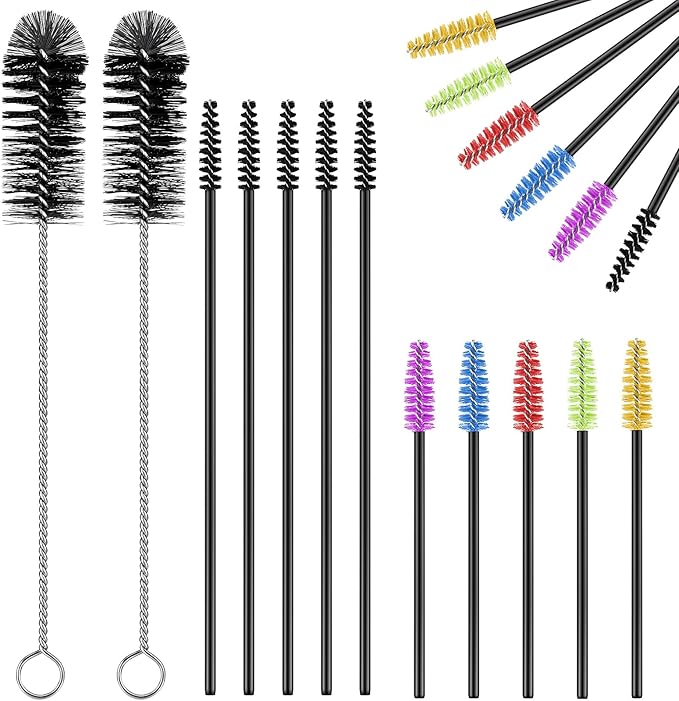 62 Pieces 3 Size Hummingbird Feeder Cleaning Brush Mini Nylon Tube Brush Set Nylon Hummingbird Feeder Parts Cleaning for Bottles, Tubes, Jars, Bird(Black) by Perthlin