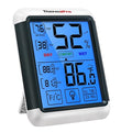 ThermoPro TP55 Digital Indoor Hygrometer Thermometer, 4-Inch Temperature / Humidity Monitor with Touchscreen and Backlit, Indoor Room Thermometer / Humidity Meter for House Home Greenhouse by ThermoPro