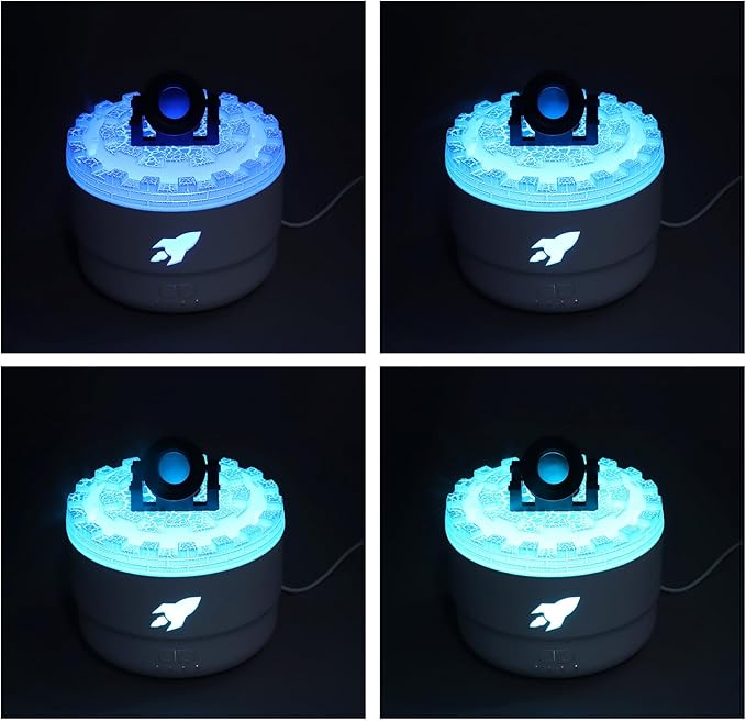Essential Oil Diffuser Humidifier, Quiet 200ml Cool Mist Humidifier Aromatherapy with 7 Colors Light for Bedroom Office, Ideal for Children's Rooms, No Filter Replacement (White) - Image 8