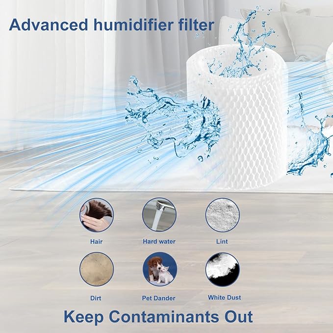 Humidifier Wicking Replacement Filter Compatible with Canopy Bedside Humidifier ONLY, Wood Pulp & Paper Filter,(4 Pack Filters) - Image 2