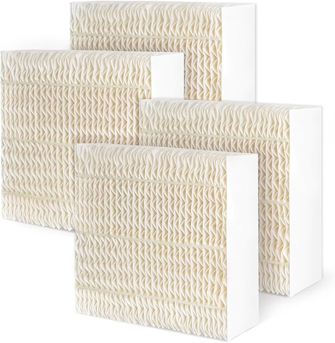 Techecook 1043 Super Humidifier Wick Filters (4 Pack) Replacement for Essick AirCare Evaporative Humidifiers EP9500 EP9700 EP9800 831000 821000 826000 826800 and Bemis Space Saver 800 8000 Series by Techecook