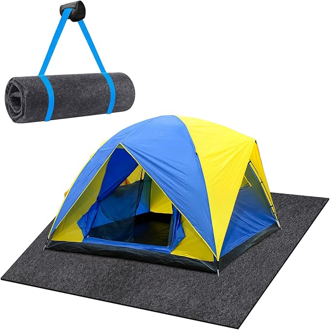 Camping Tent Carpet Mat 6.5x5 Ft Waterproof Rug Liner - Portable Under Tent Mat to Keep Floor Dry Blanket, Moisture Barrier for Camping Gear, Outdoor Picnic Supplies - Image 8