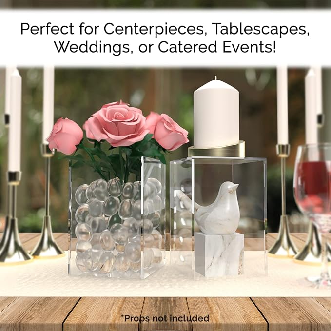 4" x 4" x 6" Clear Acrylic Display Box with One Open Side No Lid Versatile Rectangular Plexiglass Retail Product Riser or Merchandise Storage Bin by Marketing Holders - Image 2