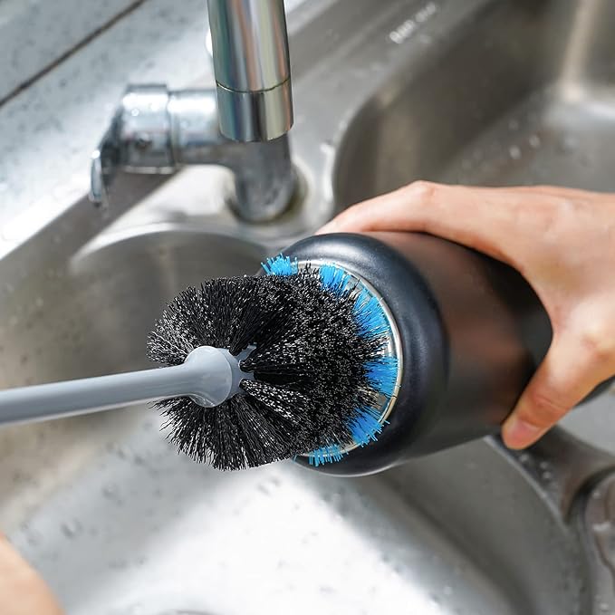 Water Bottle Cleaning Brush, Long Handle Flexible Scrub Brush for Water Bottles, Glasswares, Mugs, Flasks, Tumblers, Vases, and Kitchen Sink, 2 Pack - Image 7