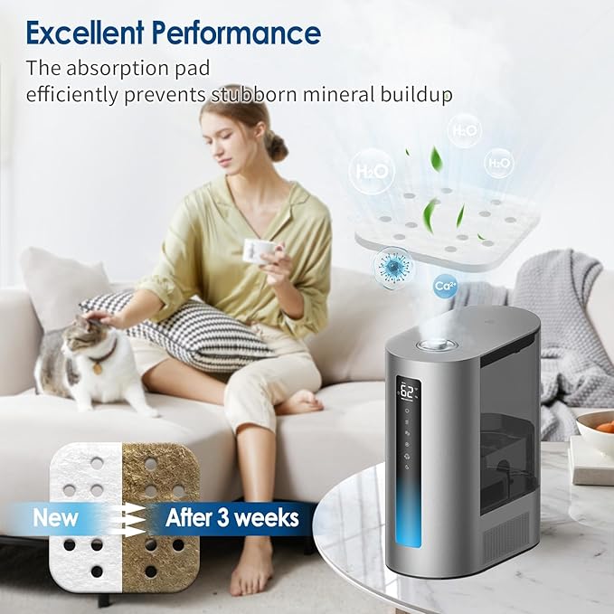 32-Pack Mineral Absorption Pads for Humidifiers, Compatible with Dreo Humidifiers HM713, HM713S/813S and HM717S, Reduce Limescale, Improve Humdification Efficiency - Image 4