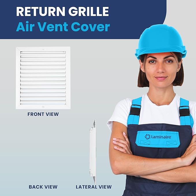 12x14 Inch (Duct Opening) Air Return Vent Cover Decorative – Premium Aluminum AC Vent Cover for Ceiling & Wall, Rustproof Grille, Ideal for Home HVAC Grille, Durable & Easy to Install by ACLAMINAIRE - Image 2