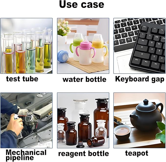 Coffee Machine Cleaning Brush - 15 PCS Straw Brush,Long Handle Bottle Brush, Flexible Scrub Brush for Water Bottles, Glasswares, Mugs,Coffee Pots, Cups,Water Bottles,Bent Pipe - Image 7