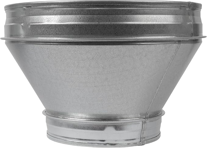 Vent Systems 10" Inch to 6" Inch Duct Reducer – Galvanized Steel HVAC Pipe Adapter Connector for Ventilation Exhaust and Grow Tents – Durable Metal Transition Fitting for Heating and Cooling - Image 7