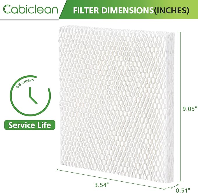 Cabiclean 4-Pack Humidifier Wicks Filter Replacement for Vornado MD1-0034 | Compatible with Evap40, Evap2, EV100, EV200, EVDC300, EVDC500 Evaporative Humidifier Models - Image 4