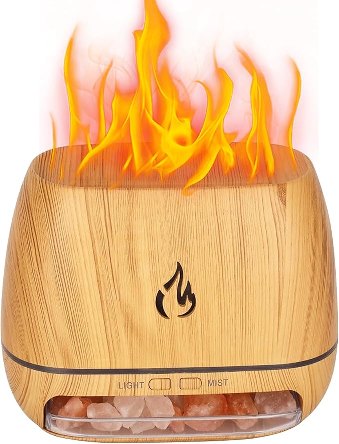 Ultrasonic Diffusers for Aromatherapy,Salt Rock Fragrance Oil Humidifier | Cool Mist Humidifier with 7-Color Light for Meditation Yoga Studio Study Bathroom Spa Users Apartment Enthusiasts Women - Image 6