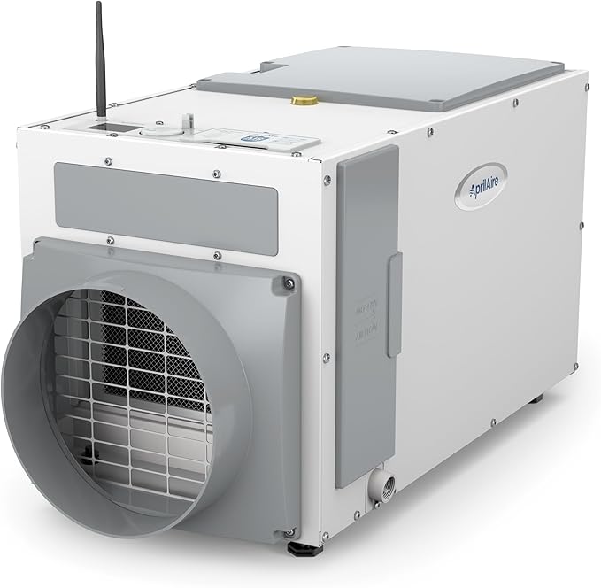 AprilAire E100W Wi-Fi Dehumidifier – 100 PPD for Crawl Spaces, Basements, Whole Houses up to 5,500 Sq. Ft., Part of the AprilAire Healthy Air System - Image 2