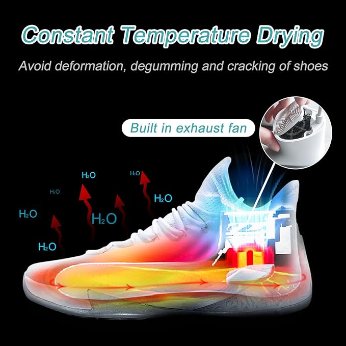 Shoe Dryer and Deodorizer with Timer - Shoes Boots Socks Gloves Dryer Warmer, No Noise | Strong Wire | US Plug - Image 2