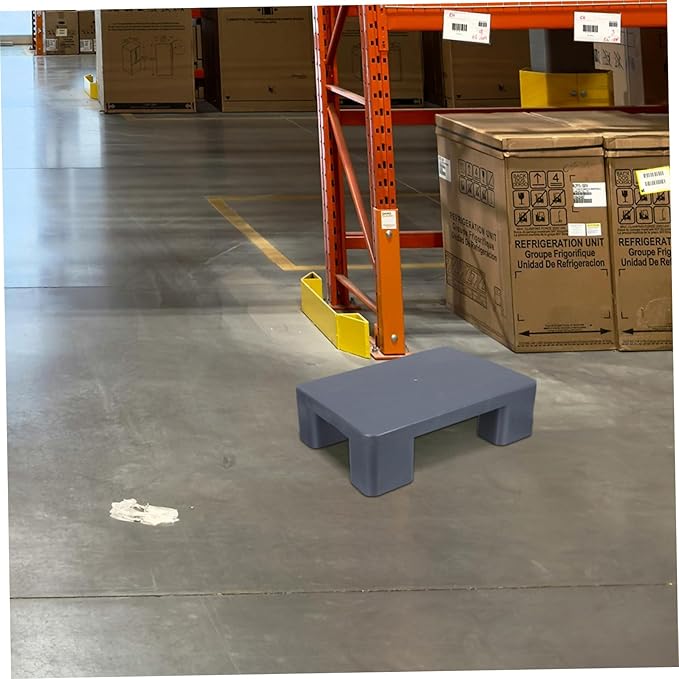 DOITOOL Plastic Pallets for Floor Storage Lightweight Moisture Barrier Pallet Pad Heavy-Duty Support for Supermarkets Warehouses and Basements Grey - Image 6