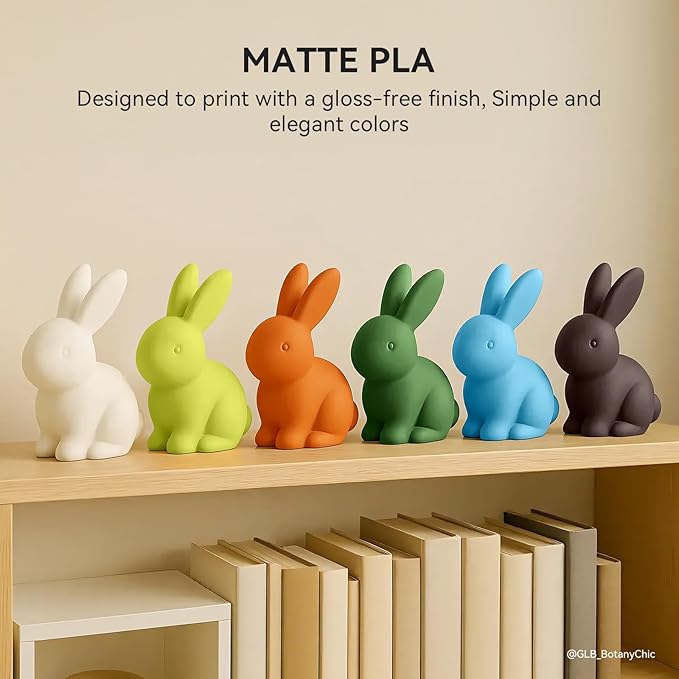 TECBEARS Matte PLA Filament, PLA Matte 3D Printer Filament 1.75mm,Dimensional Accuracy +/- 0.02mm, 1kg Spool,Bone White - Image 2