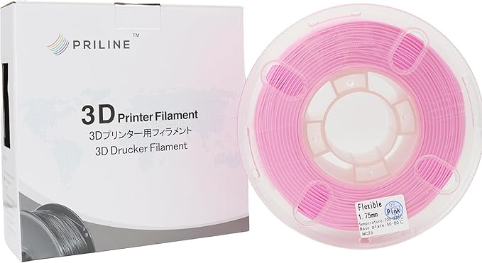 TPU Flexible 1KG 1.75mm 3D Printer Filament, Pink - Image 3