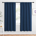 NICETOWN Blackout Curtains for Living Curtains, Moroccan Blue, 2 Panels, 42 by 72, Room Darkening Window Curtain Panels, Easy-Care Solid Thermal Insulated Draperies/Drapes for Daughter Room by NICETOWN