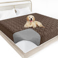 Moonsea Waterproof Blanket Dog Bed Cover with Non-Skid Bottom, Couch Cover for Dogs, Mattress Protector Furniture Protector, Bed Couch Sofa(86" X 82"), Chocolate by Moonsea