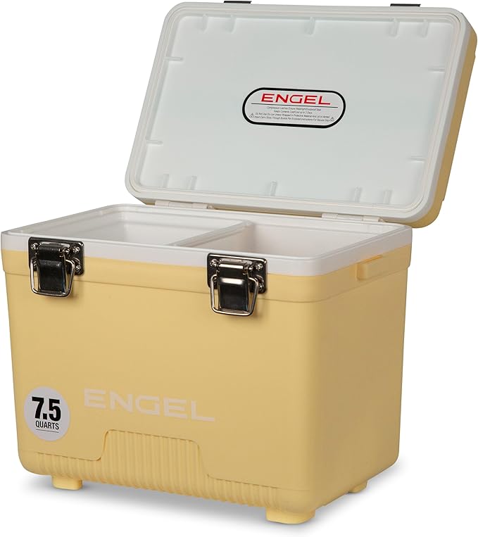 Engel UC7 7.5qt Leak-Proof, Air Tight, Drybox Cooler and Small Hard Shell Lunchbox for Men and Women by ENGEL