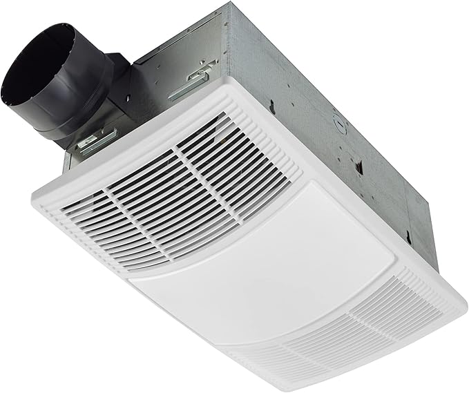 Broan-NuTone Non-Lit PowerHeat Bathroom Exhaust Fan and Heater, 80 CFM, 1.5 Sones, White by Broan-NuTone