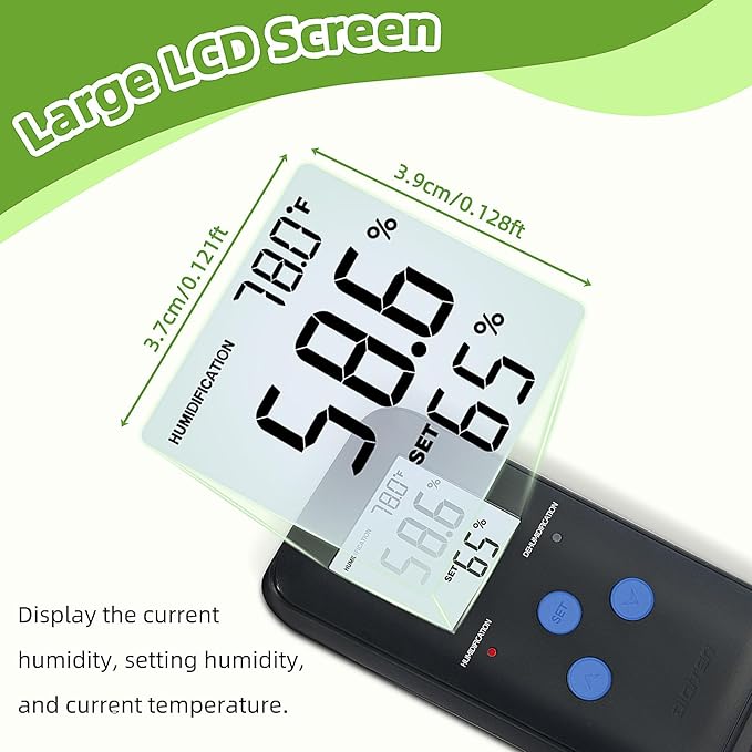 DIGITEN Humidity Controller Pre-Wired Digital Humidistat with Temperature Display, Dual-Stage Outlet Humidifier /Dehumidifier for Mushroom,Reptile, Greenhouse, Fan, Grow Tent - Image 6