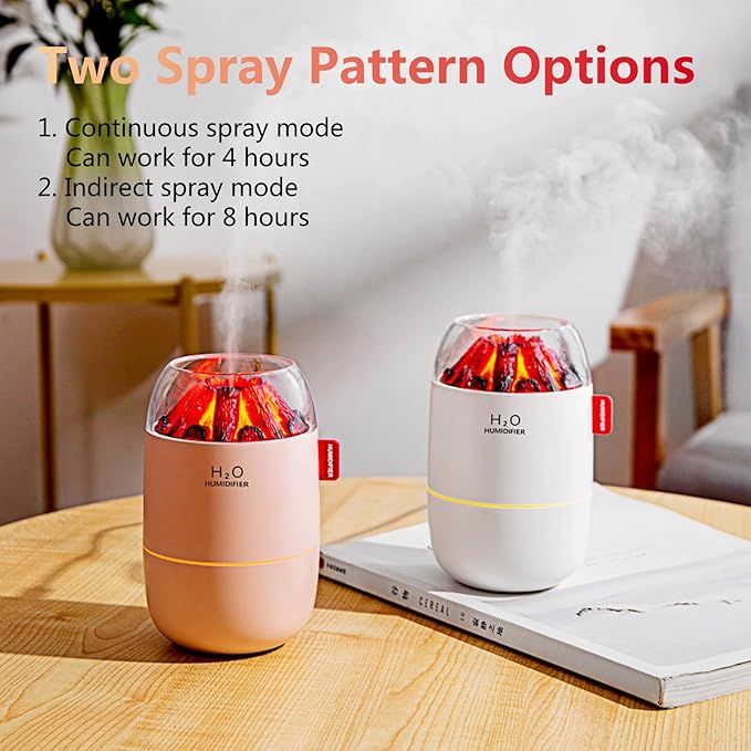 Portable Mini Humidifier, Small Cool Mist, Personal Desktop Humidifier for Baby Bedroom Travel Office Home,2 Mist Modes, Super Quiet (White) - Image 4