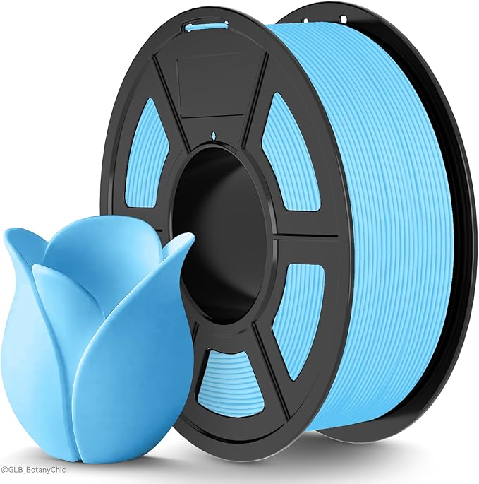 TECBEARS High Speed PLA 3D Printer Filament，Matte PLA Filament 1.75mm for High Speed 50-600mm/s, High Toughness Matte Filament, Blue 1KG by TECBEARS