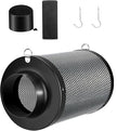 ATOUR 4" Air Carbon Filter with Australian Virgin Charcoal – Superior Odor Control for Grow Tent Smelliniss Scrubber, Inline Fans, Hydroponics. Includes Pre-Filter & Insulated Flange 4"x11" by Unknown