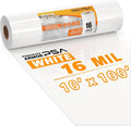 Crawl Space Vapor Barrier, 16 Mil Vapor Barrier, 10'x100', White Plastic Sheeting - Thick Plastic Sheeting, Heavy Duty Polyethylene Film, Drop Cloth Vapor Barrier Covering for Crawl Space, Basement by PureSpaceArmor