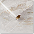 CRE8TIVE 36"x118" Wide Beige Gold Marble Contact Paper for Kitchen Countertop Peel and Stick Marble Wallpaper Removable Adhesive Waterproof Glossy Liquid Marble Vinyl Paper for Bathroom Cabinets Walls by CRE8TIVE