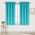 DWCN Turquoise Blackout Curtains for Bedroom –Rod Pocket Thermal Insulated Room Darkening Drapes for Living Room, W 42 x L 54 Inch, 2 Panels by DWCN
