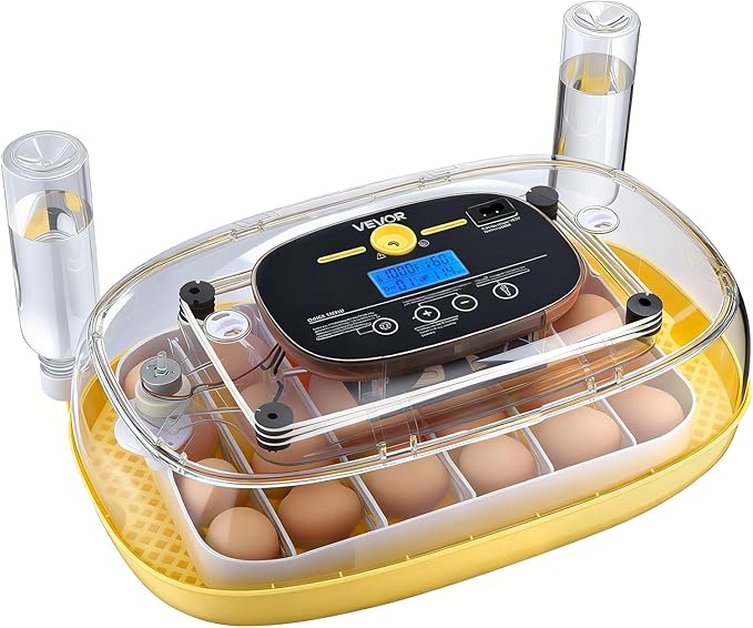 VEVOR 24 Egg Incubator, Automatic Egg Turner with LED Candler, Temperature & Humidity Control, 360° View Clear Window, Auto Water Refill, Poultry Eggs Incubators for Hatching Chicks Ducks Goose Quail - Image 9