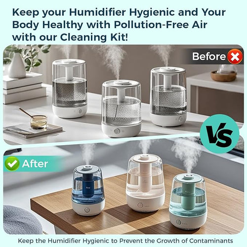 11 Pcs Humidifier Cleaner Brush Set, Crevice Cleaning Brush Small Detail Cleaning Brushes for Humidifiers, Keyboards, Tiles, Bottles & Tight Spaces | Portable Home/Travel Clean Tools - Image 2