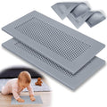 Orzbow Baby Proofing Soft Silicone Vent Cover for Home Wall/Ceiling/Floor Register,Child Proof Floor Air Vent Deflector Cover,Catches Debris Hair & Prevents Creepy Crawlies,Easy Install, Grey,2 Pack by Orzbow-MakeParentingEasier