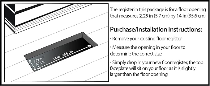 Decor Grates PL214-TA 2-Inch by 14-Inch Plastic Floor Register, Taupe - Image 2