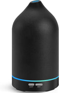 URPOWER 120ML Essential Oil Diffuser, Ultrasonic Aromatherapy Diffuser with Sleek Black Ceramic Design, 7-Color LED Lights, Auto Shut-Off, Humidifier for Home & Office, Scent Diffuser for Relaxation by URPOWER